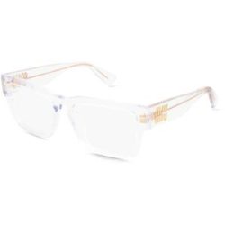 Luxottica Fashion Brillen Vertriebs GmbH Miu Miu MU02XV Damen-Brille inkl. Gläser Vollrand Eckig Acetat-Gestell 54/17/140, Weiß