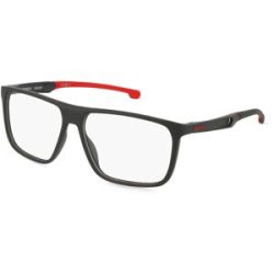 Safilo GmbH Carrera CARDUC 032 Herren-Brille inkl. Gläser Vollrand Quadratisch Kunststoff-Gestell 58/14/140, Schwarz