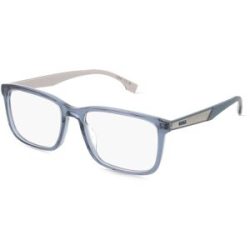 Safilo GmbH BOSS 1827G Herren-Brille inkl. Gläser Vollrand Eckig Acetat-Gestell 55/18/150, Blau