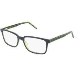 Safilo SpA Hugo HG 1245 Herren-Brille inkl. Gläser Vollrand Quadratisch Acetat-Gestell 56/17/145, Blau