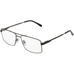 Xiamen Careyou Optical Co., Ltd Fielmann CY 023 FLEX CL Herren-Brille inkl. Gläser Vollrand Quadratisch Metall-Gestell 57/16/140, Grau