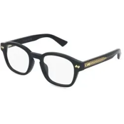 Kering Eyewear Spa Bottega Veneta BV1445OA Unisex-Brille inkl. Gläser Vollrand Rund Acetat-Gestell 51/22/145, Schwarz