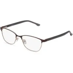 Eyestar Limited (China) Fielmann MI 021 FLEX CL Damen-Brille inkl. Gläser Vollrand Quadratisch Edelstahl-Gestell 53/17/135, Lila