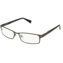 Suncute Industries Co., Ltd. Fielmann MC 575 FLEX CL Herren-Brille inkl. Gläser Vollrand Quadratisch Metall-Gestell 56/17/140, Grau