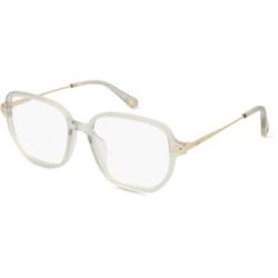 Kering Eyewear Spa Chloé CH0218OA Unisex-Brille inkl. Gläser Vollrand Quadratisch Acetat-Gestell 55/18/145, Grau