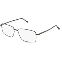 Stepper Eyewear LTD. Fielmann COMFORT 134 FLEX CL GOETZ Herren-Brille inkl. Gläser Vollrand Quadratisch Beta Titan-Gestell 56/15/140, Schwarz