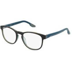 Marchon Germany GmbH Nike 7162 Unisex-Brille inkl. Gläser Vollrand Rund Metall-Gestell 50/19/145, Schwarz