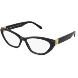 Luxottica Fashion Brillen Vertriebs GmbH Versace 0VE3356 Damen-Brille inkl. Gläser Vollrand Cat Eye Acetat-Gestell 55/16/140, Schwarz