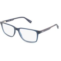 Marchon Germany GmbH Lacoste L4005 Herren-Brille inkl. Gläser Vollrand Eckig Kunststoff-Gestell 56/16/145, Blau