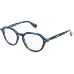 Thélios Kenzo KZ50222I BOKE FLOWER Unisex-Brille inkl. Gläser Vollrand Geometrisch Acetat-Gestell 49/19/145, Havanna