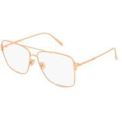 Marcolin Deutschland GmbH Tod's TO5281 Unisex-Brille inkl. Gläser Vollrand Pilot Metall-Gestell 56/13/140, Gold