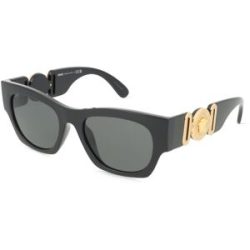 Luxottica Fashion Brillen Vertriebs GmbH Versace VE4479U Herren-Sonnenbrille Vollrand Quadratisch Kunststoff-Gestell, Schwarz