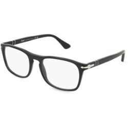 Luxottica Fashion Brillen Vertriebs GmbH Persol 0PO3344V Unisex-Brille inkl. Gläser Vollrand Quadratisch Acetat-Gestell 54/19/145, Schwarz