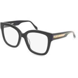 DE RIGO Vision D.A.CH. GmbH Just Cavalli VJC115 Damen-Brille inkl. Gläser Vollrand Butterfly Kunststoff-Gestell 53/19/140, Schwarz