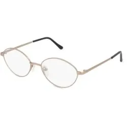 Zhangzhou Agilton Optical Co., Ltd. Fielmann MC 602 CL Damen-Brille inkl. Gläser Vollrand Oval Edelstahl-Gestell 51/17/135, Gold