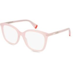 Thélios Kenzo KZ50202I Unisex-Brille inkl. Gläser Vollrand Quadratisch Kunststoff-Gestell 55/18/145, Pink