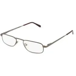 Suncute Industries Co., Ltd. Fielmann MC 309 MOD HALF FLEX CL Herren-Brille inkl. Gläser Vollrand Halb Metall-Gestell 48/19/145, Grau