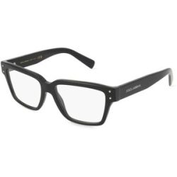 Luxottica Fashion Brillen Vertriebs GmbH Dolce&Gabbana 0DG3383 Herren-Brille inkl. Gläser Vollrand Quadratisch Acetat-Gestell 53/16/145, Schwarz