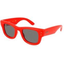 Luxottica Fashion Brillen Vertriebs GmbH Ray-Ban RB4940WAYFARER PUFFER Unisex-Sonnenbrille Vollrand Quadratisch Kunststoff-Gestell, Rot