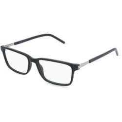 Kering Eyewear Spa PUMA PU0539O Herren-Brille inkl. Gläser Vollrand Eckig Kunststoff-Gestell 55/16/145, Schwarz