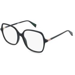 Safilo GmbH Levi?s LV 1107 Damen-Brille inkl. Gläser Vollrand Quadratisch Acetat-Gestell 53/17/140, Schwarz