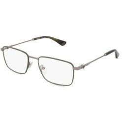 DE RIGO Vision D.A.CH. GmbH Police VPLL69 Herren-Brille inkl. Gläser Vollrand Quadratisch Edelstahl-Gestell 54/18/145, Grau