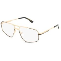Safilo GmbH Dsquared2 D20176 Herren-Brille inkl. Gläser Vollrand Pilot Metall-Gestell 59/15/145, Schwarz