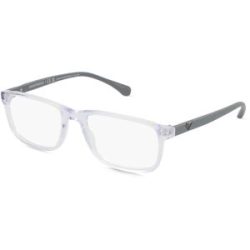 Luxottica Fashion Brillen Vertriebs GmbH Emporio Armani EA3098 Herren-Brille inkl. Gläser Vollrand Quadratisch Acetat-Gestell 53/18/140, Transparent