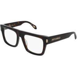 DE RIGO Vision D.A.CH. GmbH Just Cavalli VJC120 Unisex-Brille inkl. Gläser Vollrand Quadratisch Kunststoff-Gestell 53/20/140, Havanna