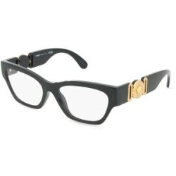 Luxottica Fashion Brillen Vertriebs GmbH Versace VE3367U Damen-Brille inkl. Gläser Vollrand Cat Eye Kunststoff-Gestell 54/17/140, Schwarz