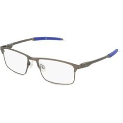 Kering Eyewear Spa Puma PU0415O Unisex-Brille inkl. Gläser Vollrand Quadratisch Metall-Gestell 54/17/140, Grau