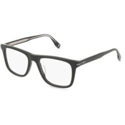 DE RIGO Vision D.A.CH. GmbH Police VPLR62 Herren-Brille inkl. Gläser Vollrand Quadratisch Kunststoff-Gestell 52/18/150, Schwarz