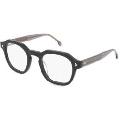 DE RIGO Vision D.A.CH. GmbH Lozza VL4344 Unisex-Brille inkl. Gläser Vollrand Quadratisch Acetat-Gestell 49/24/145, Schwarz