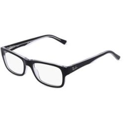 Luxottica Fashion Brillen Vertriebs GmbH Ray-Ban RX5268 Unisex-Brille inkl. Gläser Vollrand Quadratisch Acetat-Gestell 50/17/135, Schwarz