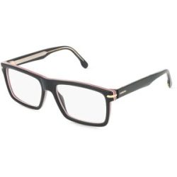 Safilo GmbH Carrera 344 Herren-Brille inkl. Gläser Vollrand Halb Metall-Gestell 55/17/145, Schwarz