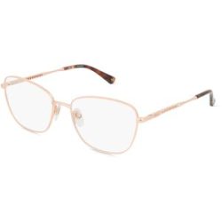 DE RIGO Vision D.A.CH. GmbH Nina Ricci NRIVNR340 Unisex-Brille inkl. Gläser Vollrand Butterfly Metall-Gestell 55/17/135, Kupfer
