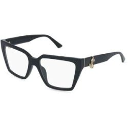 Luxottica Fashion Brillen Vertriebs GmbH Jimmy Choo 0JC3017U Damen-Brille inkl. Gläser Vollrand Cat Eye Acetat-Gestell 52/17/140, Schwarz