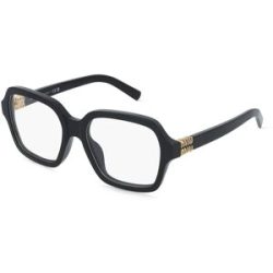 Luxottica Fashion Brillen Vertriebs GmbH Miu Miu 0MU 03YV Damen-Brille inkl. Gläser Vollrand Quadratisch Acetat-Gestell 52/17/140, Schwarz