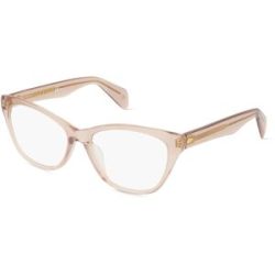 Safilo GmbH Rag & Bone RNB3039 Damen-Brille inkl. Gläser Vollrand Butterfly Kunststoff-Gestell 54/16/140, Beige