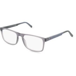 Safilo GmbH Tommy Hilfiger TH 2148 Herren-Brille inkl. Gläser Vollrand Eckig Kunststoff-Gestell 55/18/145, Grau