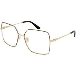 Marcolin Deutschland GmbH Guess GU2824 Unisex-Brille inkl. Gläser Vollrand Quadratisch Metall-Gestell 57/16/140, Schwarz
