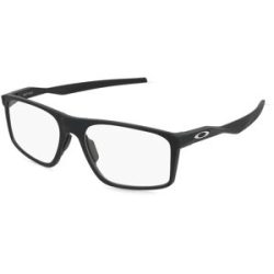 Luxottica Fashion Brillen Vertriebs GmbH Oakley 0OX8183 BAT FLIP Herren-Brille inkl. Gläser Vollrand Quadratisch Kunststoff-Gestell 58/18/148, Schwarz