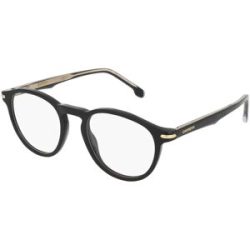 Safilo GmbH Carrera 287 Herren-Brille inkl. Gläser Vollrand Rund Acetat-Gestell 49/20/145, Schwarz