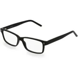Wenzhou Lidong Optical Manufacture Co., Ltd. Fielmann LD 007 FLEX CL Herren-Brille inkl. Gläser Vollrand Quadratisch Acetat-Gestell 53/15/140, Schwarz