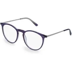 Bossin Eyewear Fielmann BC 001 CL Damen-Brille inkl. Gläser Vollrand Panto Acetat-Gestell 50/19/135, Lila