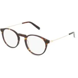 Charmant GmbH Europe Esprit 34002 Unisex-Brille inkl. Gläser Vollrand Rund Kunststoff-Gestell 49/21/145, Havanna