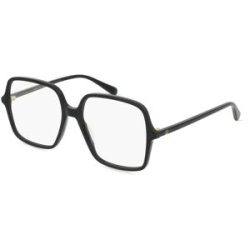 Kering Eyewear Spa Gucci GG1003O Damen-Brille inkl. Gläser Vollrand Eckig Acetat-Gestell 53/16/140, Schwarz