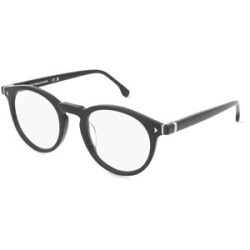 DE RIGO Vision D.A.CH. GmbH Lozza VL4377 Unisex-Brille inkl. Gläser Vollrand Panto Kunststoff-Gestell 50/21/145, Schwarz
