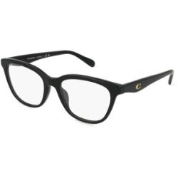 Luxottica Fashion Brillen Vertriebs GmbH Coach 0HC6232U Damen-Brille inkl. Gläser Vollrand Quadratisch Acetat-Gestell 53/18/140, Schwarz