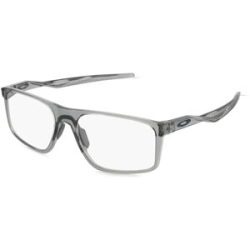 Luxottica Fashion Brillen Vertriebs GmbH Oakley 0OX8183 BAT FLIP Herren-Brille inkl. Gläser Vollrand Quadratisch Kunststoff-Gestell 58/18/148, Grau